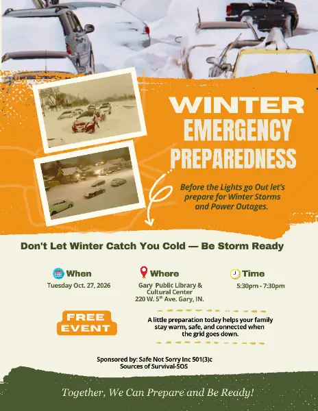Winter emergency prep flyer